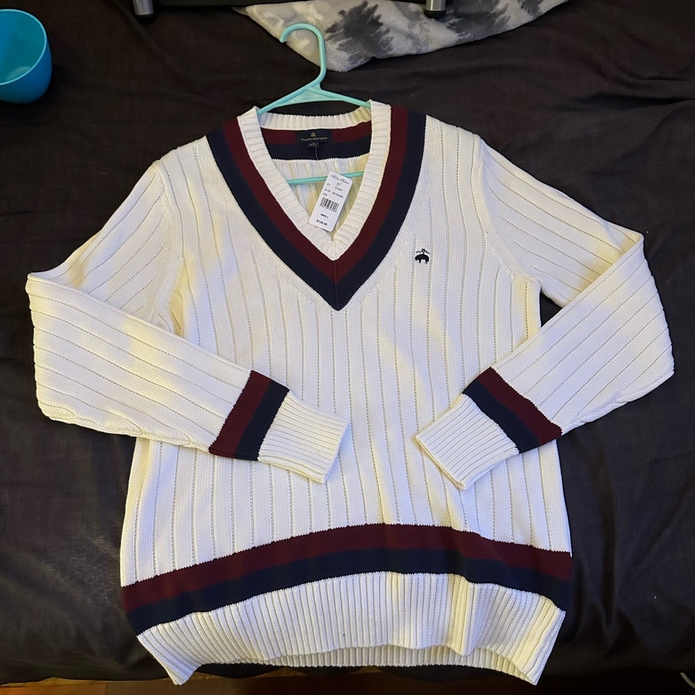 BNWT Brooks Brothers Men’s Small Tennis Sweater